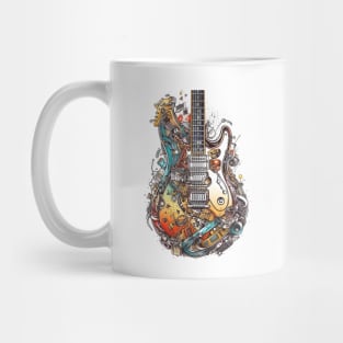 Mechanical Colorful Electric Guitar Mug